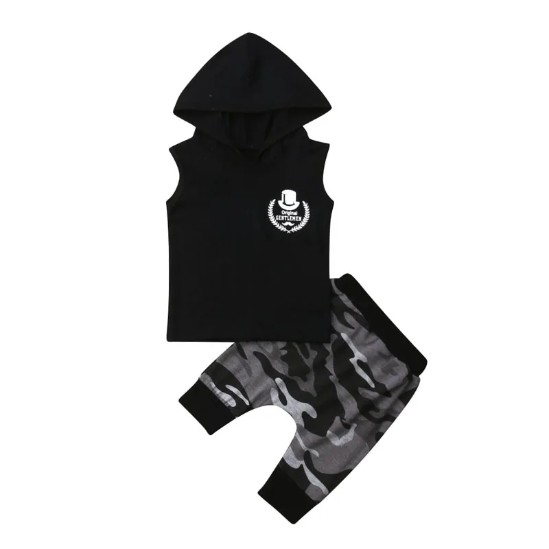 Focusnorm 2PCS Toddler Baby Kid Boy Sleeveless Hoodie Tops T Shirt Camouflage Pants Outfits Set Clothes
Focusnorm 2PCS Toddler Baby Kid Boy Sleeveless Hoodie Tops T Shirt Camouflage Pants Outfits Set Clothes