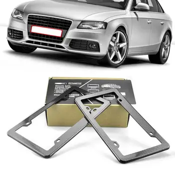 Black Carbon Fiber License Plate Frame for Front & Rear Of Any U.S/Canada/Mexico Vehicles.
Black Carbon Fiber License Plate Frame for Front & Rear Of Any U.S/Canada/Mexico Vehicles.