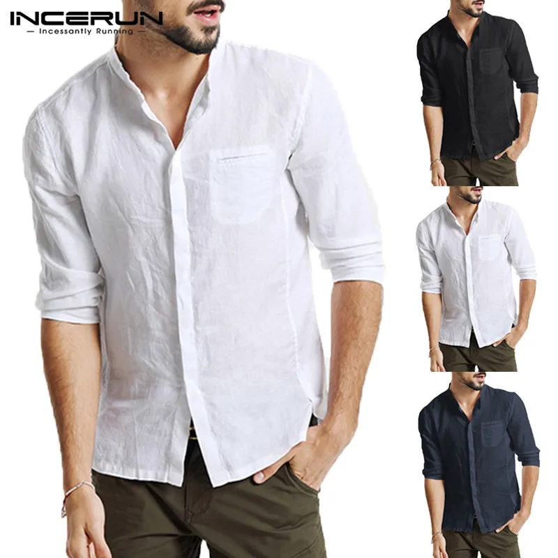 Fashion Plain Shirts Men Casual Dress Shirts Three Quarter Sleeve Slim Fit Henley Collar Vacation Clothing White Shirts Camisas
Fashion Plain Shirts Men Casual Dress Shirts Three Quarter Sleeve Slim Fit Henley Collar Vacation Clothing White Shirts Camisas