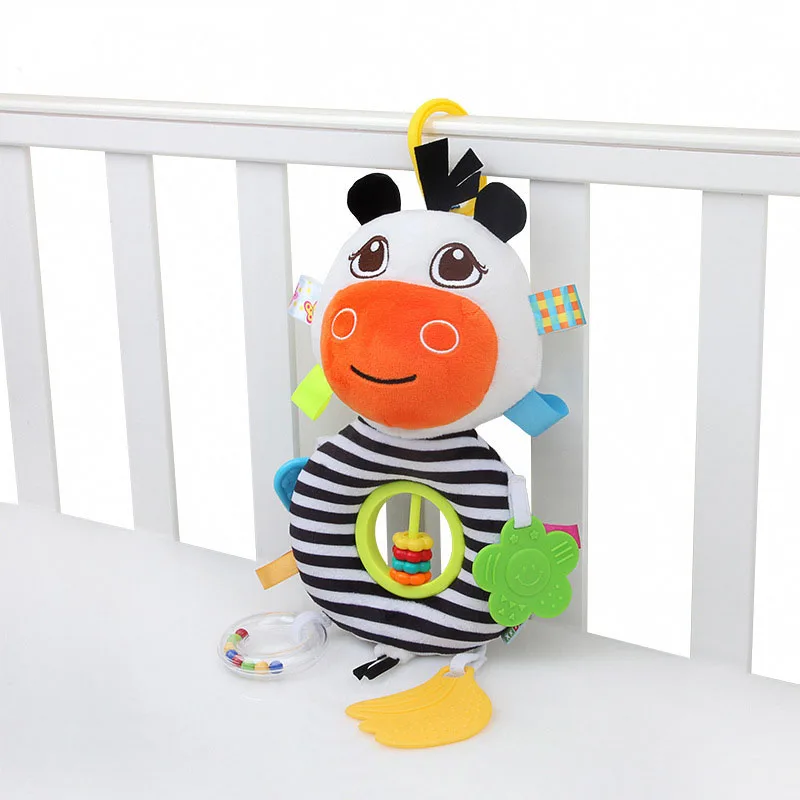 Cartoon Cow Plush Rattles Hand Bell Bed Stroller Holder Pendant With Teethers Abacus Baby Kids Early Educational Fun Toys
Cartoon Cow Plush Rattles Hand Bell Bed Stroller Holder Pendant With Teethers Abacus Baby Kids Early Educational Fun Toys