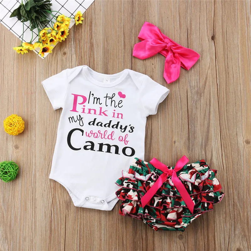 PUDCOCO US Boutique Cotton Clothes Baby Kids Girls Tops Romper+ Camo Tutu Shorts +headband Active Outfits Set Kawaii gift 0-3T
PUDCOCO US Boutique Cotton Clothes Baby Kids Girls Tops Romper+ Camo Tutu Shorts +headband Active Outfits Set Kawaii gift 0-3T