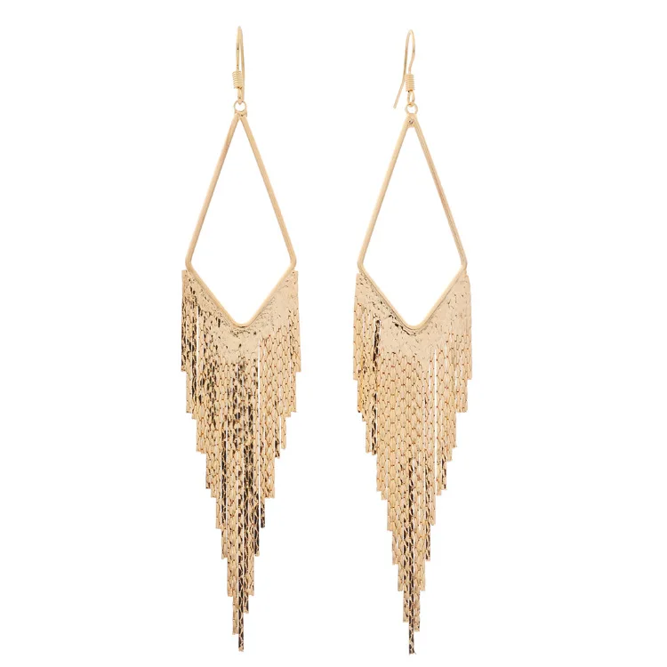 Vintage Earrings Long Tassel Eardrop Fashion Geometric Earrings Women Lady Nightclub Exaggerated Earrings Gifts
Vintage Earrings Long Tassel Eardrop Fashion Geometric Earrings Women Lady Nightclub Exaggerated Earrings Gifts