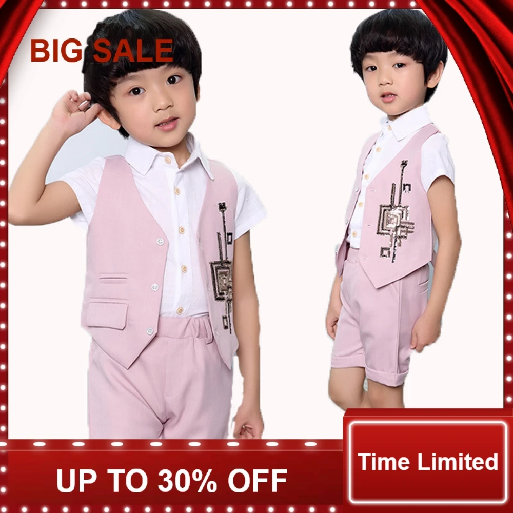 Short Baby Prom suits Vest + Shorts 2pcs Summer Kids Party Sets Children Clothing Set Striped Boys set
Short Baby Prom suits Vest + Shorts 2pcs Summer Kids Party Sets Children Clothing Set Striped Boys set