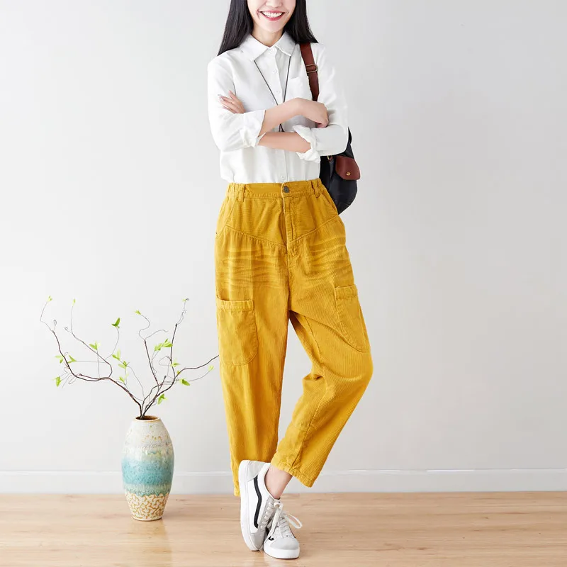 Spring New Arrival Vintage Casual Pants Corduroy Washed Harlan Fashion Personality Multicolor Sweet Large Size Straight Trousers
Spring New Arrival Vintage Casual Pants Corduroy Washed Harlan Fashion Personality Multicolor Sweet Large Size Straight Trousers