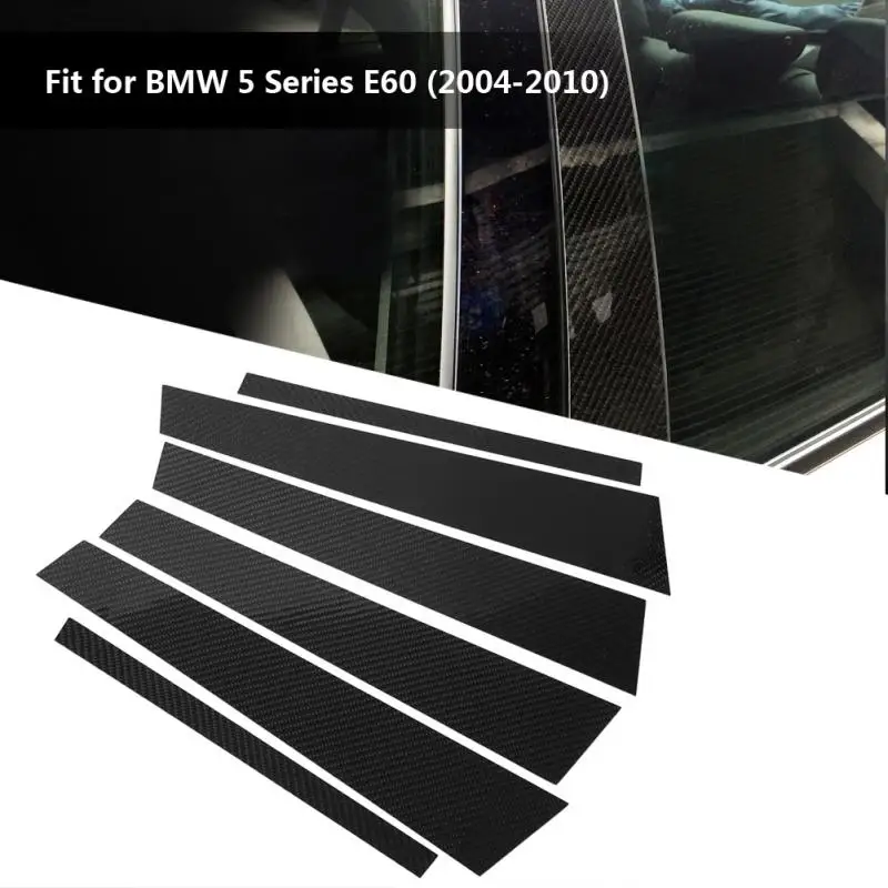 6pcs Car Window B-pillars Trim Cover Decorative Sticker for BMW 5 Series E60 2004 2005 2006 2007 2008 2009 2010 Carbon Fiber
6pcs Car Window B-pillars Trim Cover Decorative Sticker for BMW 5 Series E60 2004 2005 2006 2007 2008 2009 2010 Carbon Fiber