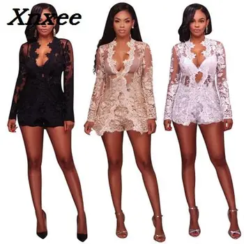 Women's lace set embroidery two pieces set tops + shorts hollow out lace sexy outfits nightclub wear sets Xnxee
Women's lace set embroidery two pieces set tops + shorts hollow out lace sexy outfits nightclub wear sets Xnxee
