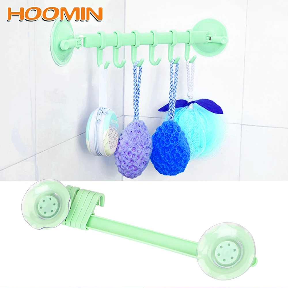 HOOMIN Wall Mounted Storage 6 Hooks Set Adjustable Hanger Rack Strong Sucker Suction Hanger No Nails For Kitchen Bathroom
HOOMIN Wall Mounted Storage 6 Hooks Set Adjustable Hanger Rack Strong Sucker Suction Hanger No Nails For Kitchen Bathroom
