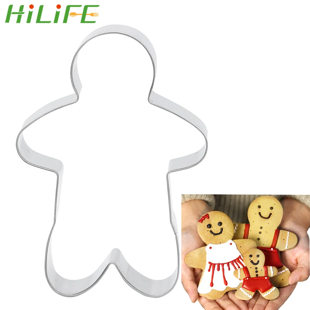 HILIFE Cookie Cutter Cake Decorating Gingerbread Men Shaped Holiday Biscuit Mold Bakeware Stainless Steel Christmas Cookie Tool
HILIFE Cookie Cutter Cake Decorating Gingerbread Men Shaped Holiday Biscuit Mold Bakeware Stainless Steel Christmas Cookie Tool