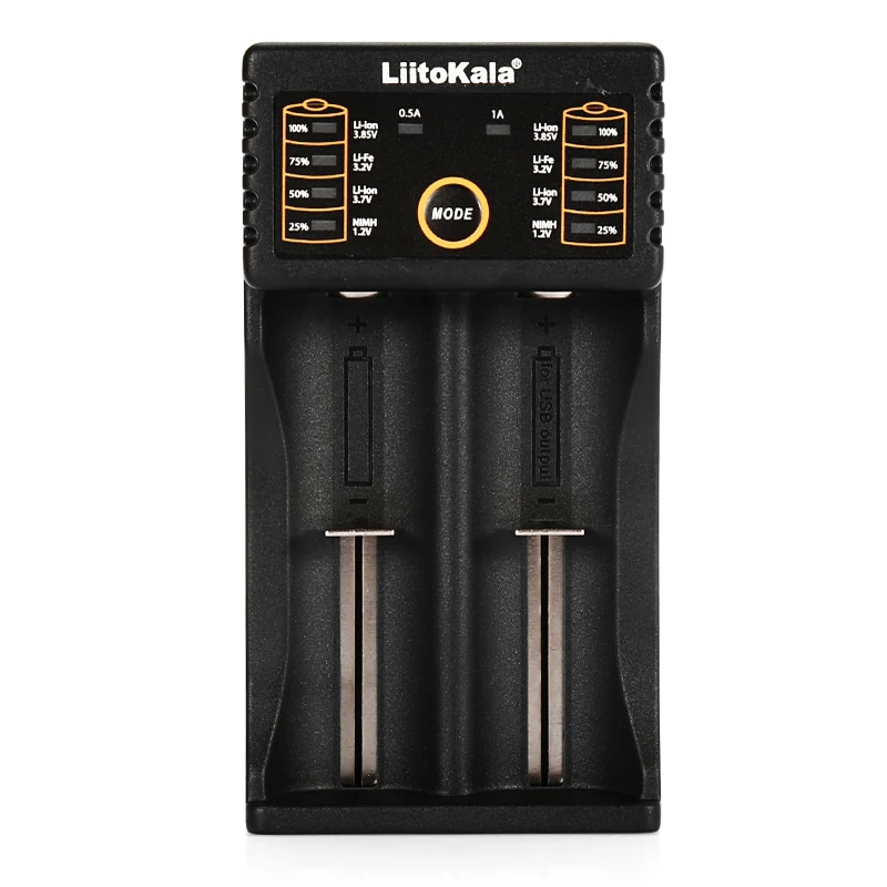 

Liitokala Lii-202 5V 2A Battery Charger For 18650 26650 16340 14500 Aa / Aaa Nimh Lithium Battery