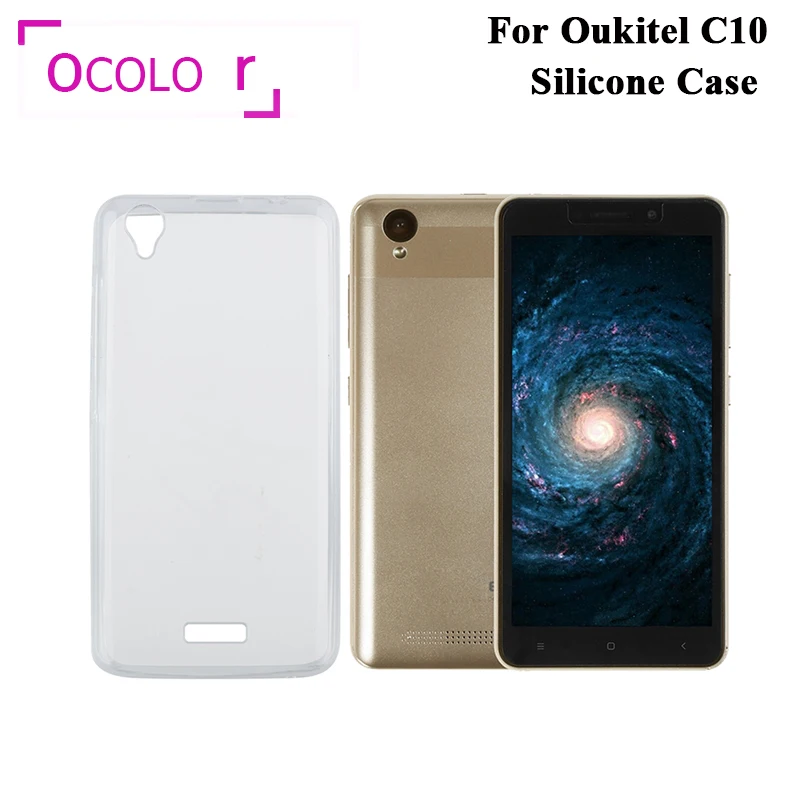Ocolor для Oukitel C10 силиконовый чехол Мягкая задняя крышка Защитный ТПУ Coque Мобильный