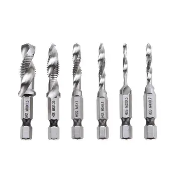 6pcs/set Hex Shank HSS Metric Right Hand Screw Thread Tap Taper Drill Bits Hex Shank HSS Metric Right Hand Screw Thread Tap Tap 
6pcs/set Hex Shank HSS Metric Right Hand Screw Thread Tap Taper Drill Bits Hex Shank HSS Metric Right Hand Screw Thread Tap Tap