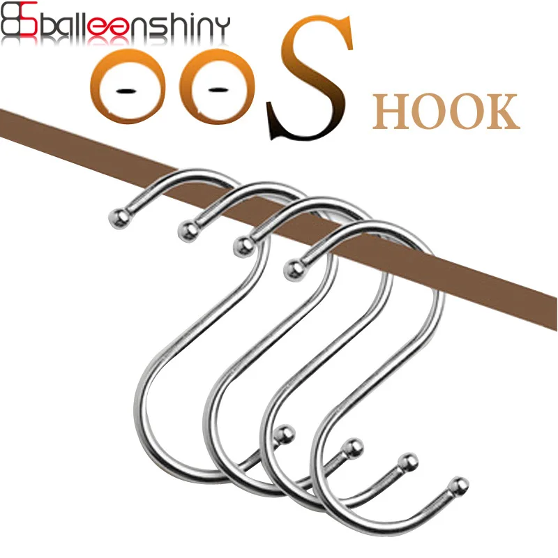 BalleenShiny Stainless Steel S Shape Storge Hook Kitchen S-hook Multi-function Hook Bathroom Multi-purpose S-shaped Metal Hooks
BalleenShiny Stainless Steel S Shape Storge Hook Kitchen S-hook Multi-function Hook Bathroom Multi-purpose S-shaped Metal Hooks
