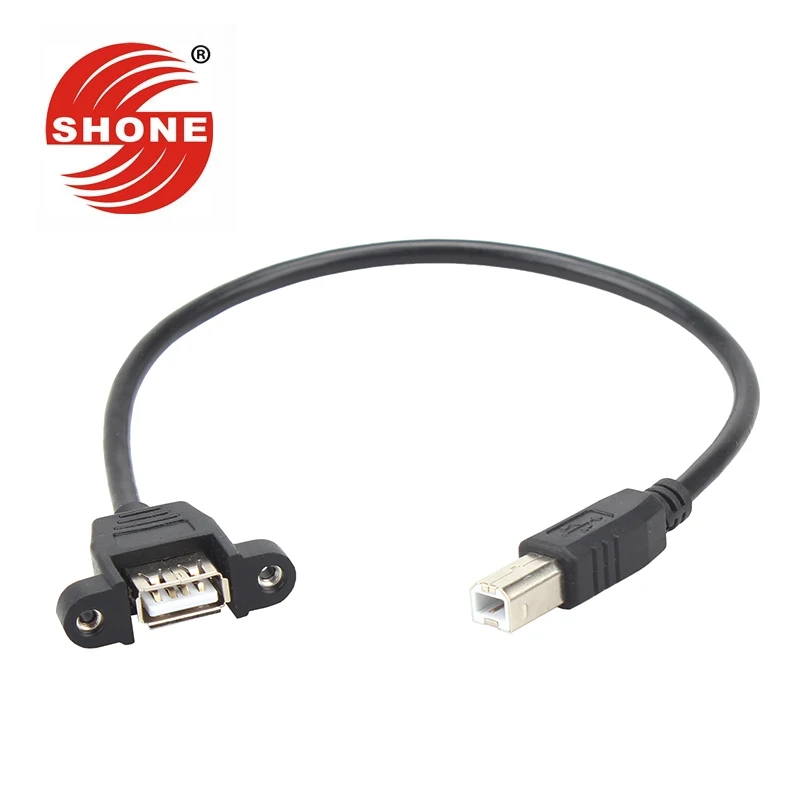 USB2.0 B revolving A mother data cable USB A mother to B bus line USB female to square print port male line 0.3 m
USB2.0 B revolving A mother data cable USB A mother to B bus line USB female to square print port male line 0.3 m