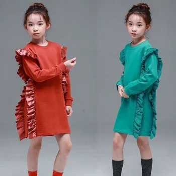Cotton Kids Hoodies Girls Sweatshirts Teenage Hoodies For Girls 12 14 Years Ruffle Patchwork Kids Dress Spring Autumn 2019
Cotton Kids Hoodies Girls Sweatshirts Teenage Hoodies For Girls 12 14 Years Ruffle Patchwork Kids Dress Spring Autumn 2019