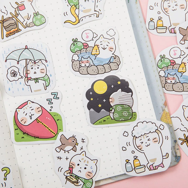 45pcs Kawaii Cat Stickers Cute Stationery Stickers Funny Paper Adhesive Stickers For Kids DIY Scrapbooking Diary Photos Albums 
45pcs Kawaii Cat Stickers Cute Stationery Stickers Funny Paper Adhesive Stickers For Kids DIY Scrapbooking Diary Photos Albums