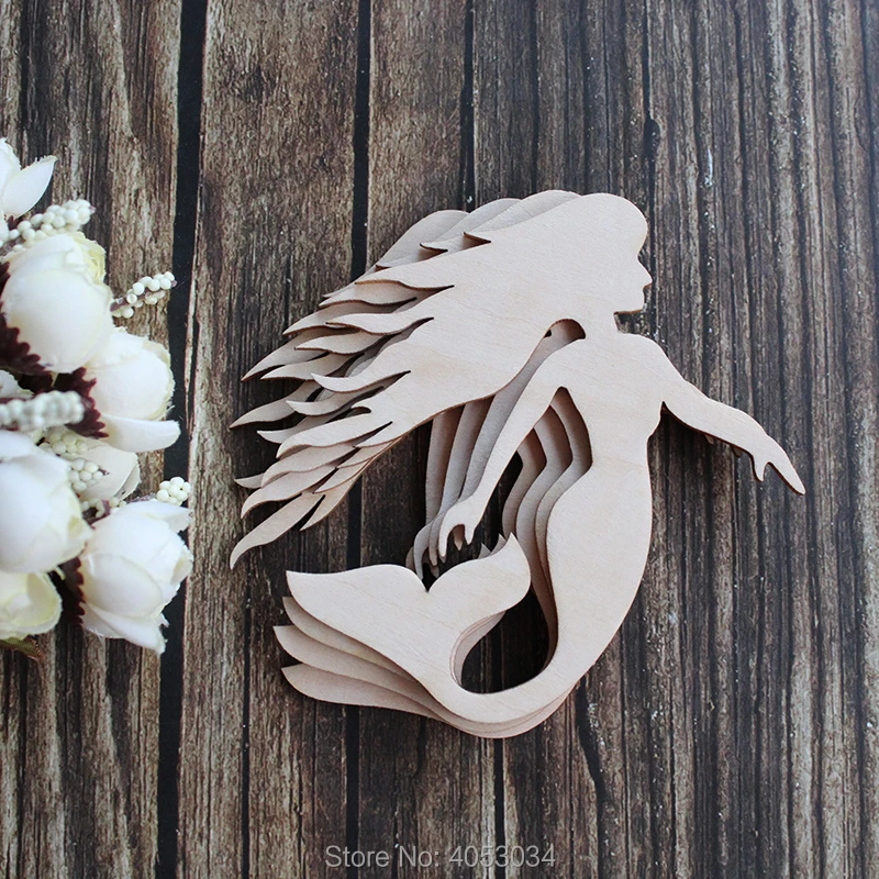 Wooden Mermaid Cut different size, wood cutout, plywood figure, shape Ornaments Craft Decoration Decoupage Unpainted
Wooden Mermaid Cut different size, wood cutout, plywood figure, shape Ornaments Craft Decoration Decoupage Unpainted