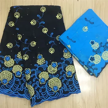 100% cotton beautiful design 5+2 yards black-blue-white Swiss Voile Lace with stones KCS53 High quality Cotton Lace Fabric
100% cotton beautiful design 5+2 yards black-blue-white Swiss Voile Lace with stones KCS53 High quality Cotton Lace Fabric