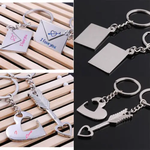 2 PCs Valentine Day Gift Heart Key LOVE forever Keyring Set Couple Keychain Ring Party Favors 1 Pair
2 PCs Valentine Day Gift Heart Key LOVE forever Keyring Set Couple Keychain Ring Party Favors 1 Pair