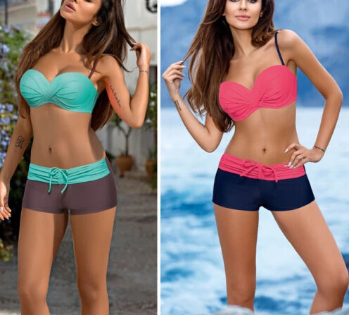 New Sexy Women 2018 Beachwear bandage Bandeau Bikini Set Floral Swimsuit Low waist belt Swimwear Push Up Padded Bathing Suit
New Sexy Women 2018 Beachwear bandage Bandeau Bikini Set Floral Swimsuit Low waist belt Swimwear Push Up Padded Bathing Suit