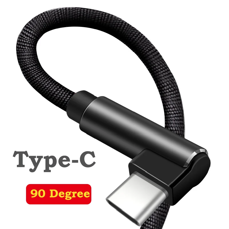 Elbow USB Type C Cable 90 Degree USB C Charging Cable for Samsung S9 S8 Fast Charge Type-C for Xiaomi mi9 Redmi note 7 Android
Elbow USB Type C Cable 90 Degree USB C Charging Cable for Samsung S9 S8 Fast Charge Type-C for Xiaomi mi9 Redmi note 7 Android