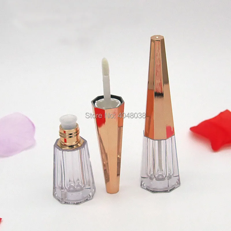 Lip Gloss Tube Cone Shape 3ML Sample Rose Gold Cap Lipgloss Tube Plastic Refillable Bottle Eye Lash Container 15 pcs/lot
Lip Gloss Tube Cone Shape 3ML Sample Rose Gold Cap Lipgloss Tube Plastic Refillable Bottle Eye Lash Container 15 pcs/lot