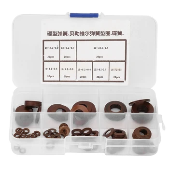 8 Types Compression Disc Spring Washers Elastic Gasket Assortment Kit Steel Shells Pad Spring Lock washer With Box
8 Types Compression Disc Spring Washers Elastic Gasket Assortment Kit Steel Shells Pad Spring Lock washer With Box