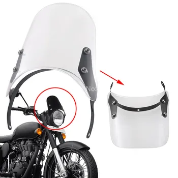 Motorcycle 7.5"Clear Headlight Fairing Windshield Compact Sport Wind Deflector For Royal Enfield Classic 500CC
Motorcycle 7.5"Clear Headlight Fairing Windshield Compact Sport Wind Deflector For Royal Enfield Classic 500CC