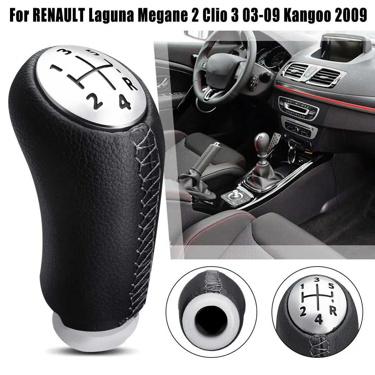 5 Speed Gear Knob PU Leather Head Stick For Renault Laguna Megane 2 Clio 3 2003 2004 2005 2006 2007 2008 2009 Scenic2 Kangoo
5 Speed Gear Knob PU Leather Head Stick For Renault Laguna Megane 2 Clio 3 2003 2004 2005 2006 2007 2008 2009 Scenic2 Kangoo