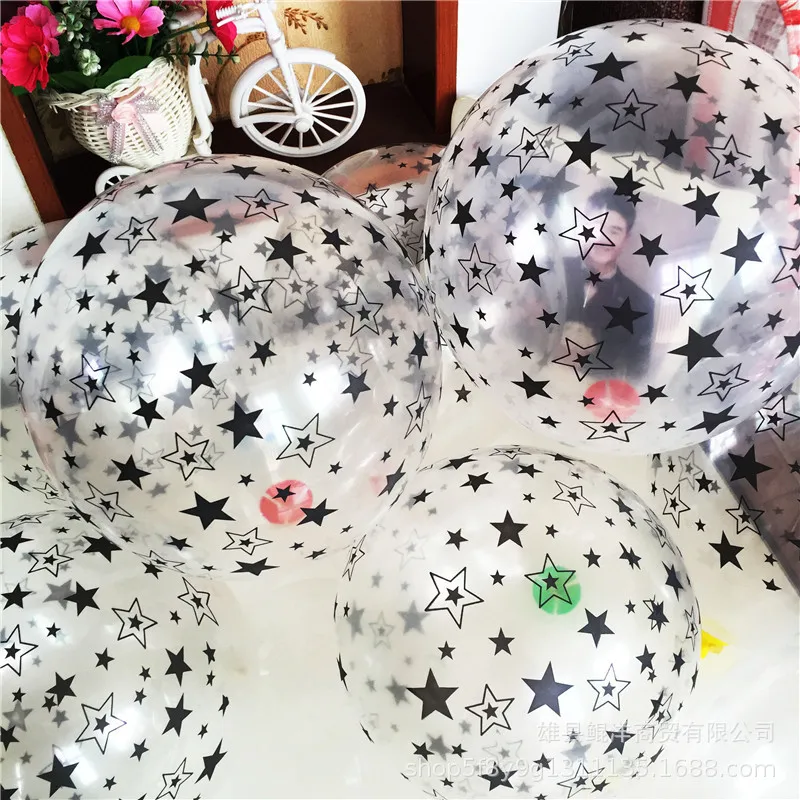 10pcs/lot Wedding ballons 12inch Latex Black and white pentagram thickened ballon Party birthday for kids child air balloons
10pcs/lot Wedding ballons 12inch Latex Black and white pentagram thickened ballon Party birthday for kids child air balloons