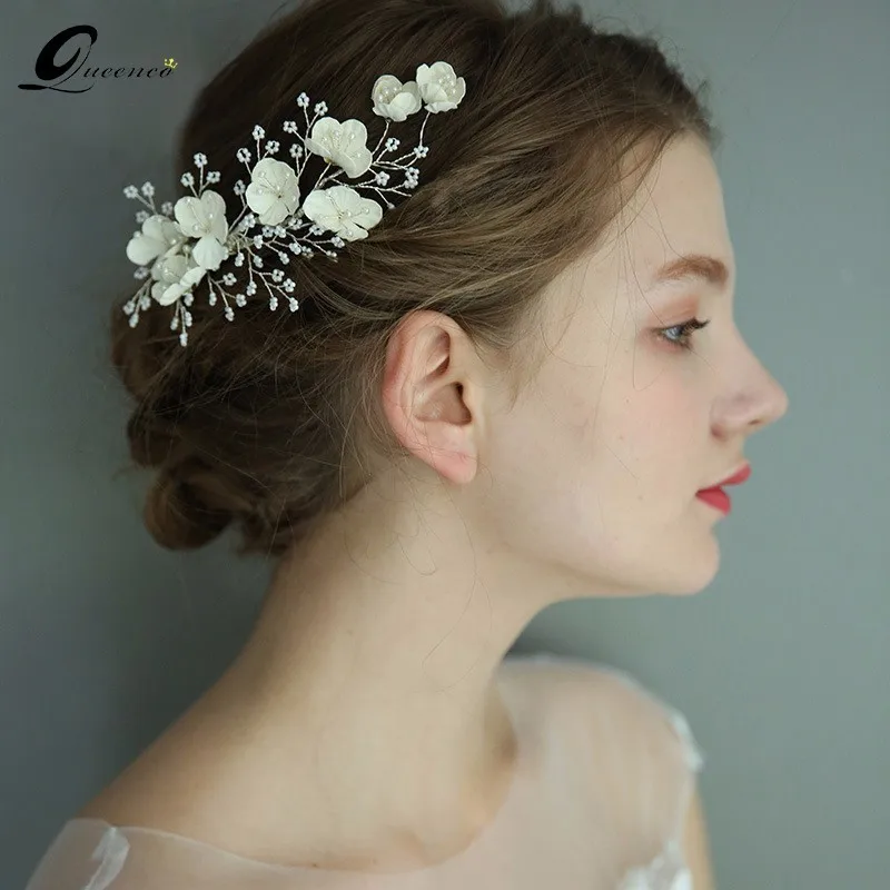 White Flower Wedding Hair Jewelry Pearl Beads Bridal Hairpins Handmade Bride Tiara Headwear Wedding Dress Accessories
White Flower Wedding Hair Jewelry Pearl Beads Bridal Hairpins Handmade Bride Tiara Headwear Wedding Dress Accessories