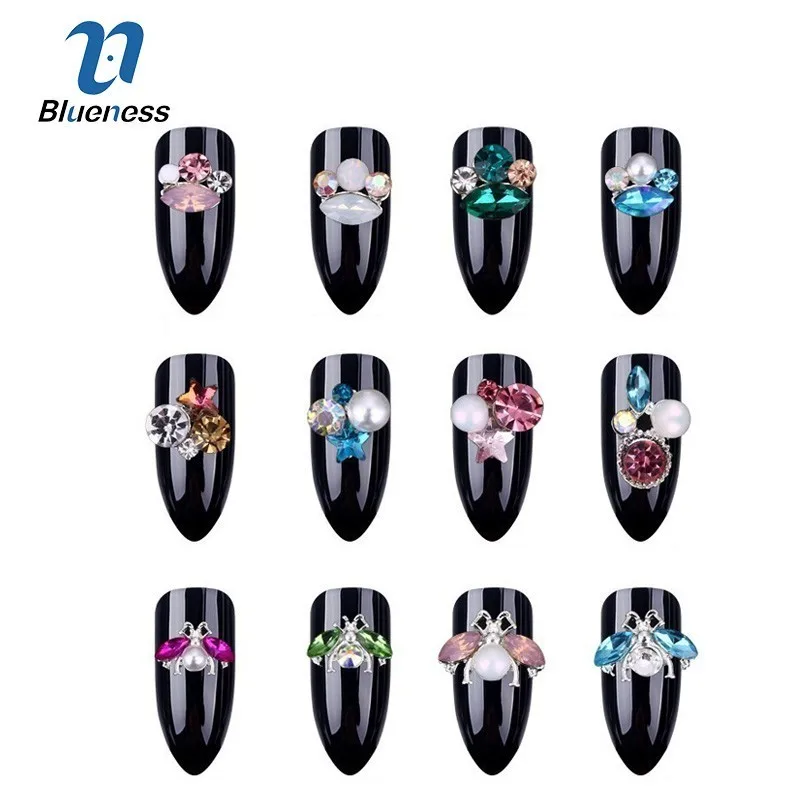 Blueness 10Pcs Colorful Nail Rhinstone DIY Alloy Sliver Nail Decoration Glitter Bee Crystal Nails Jewelry 12 Styles Manicure
Blueness 10Pcs Colorful Nail Rhinstone DIY Alloy Sliver Nail Decoration Glitter Bee Crystal Nails Jewelry 12 Styles Manicure