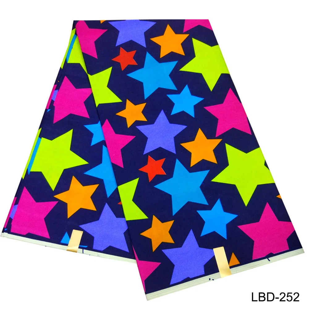 Colorful African printing wax fabric 6 yards polyester material wax fabric for party anniversary clothing LBD252-256
Colorful African printing wax fabric 6 yards polyester material wax fabric for party anniversary clothing LBD252-256