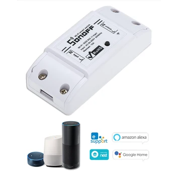 30Pcs/Lot SONOFF Basic Wifi Switch for Alexa Google Home Timer Wireless Remote Switch APP Control Smart Home Automation Module
30Pcs/Lot SONOFF Basic Wifi Switch for Alexa Google Home Timer Wireless Remote Switch APP Control Smart Home Automation Module