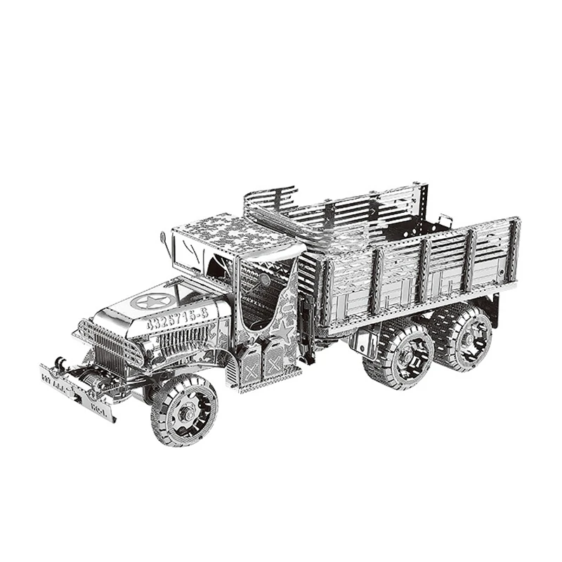 GMC 2.5T 6X6 Truck DIY 3D Metal Puzzles Military Vehicle Model Kits Laser Cut Jigsaw Adults Kids Educational Collection Toys
GMC 2.5T 6X6 Truck DIY 3D Metal Puzzles Military Vehicle Model Kits Laser Cut Jigsaw Adults Kids Educational Collection Toys
