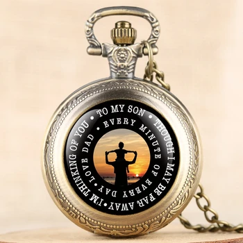 "To MY SON" Laser Word Quartz Pocket Watch Necklace Unique Clock Chain Boy Pendant Souvenir Birthday Gifts for Kids Boy Men Son
"To MY SON" Laser Word Quartz Pocket Watch Necklace Unique Clock Chain Boy Pendant Souvenir Birthday Gifts for Kids Boy Men Son