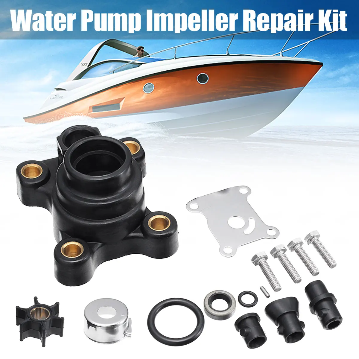 For Johnson Evinrude Water Pump Repair Kit #394711 9.9hp 15hp 2 Stroke 4 Stroke Impeller 0394711 386697 391698 Sierra 18-3327
For Johnson Evinrude Water Pump Repair Kit #394711 9.9hp 15hp 2 Stroke 4 Stroke Impeller 0394711 386697 391698 Sierra 18-3327