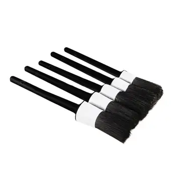 5pcs Boar Hair Detail Brush Set Bristle Cleaning Brush For Wheels Interior Leather Trim Air Vent Car Detailing Clean Brush Grey
5pcs Boar Hair Detail Brush Set Bristle Cleaning Brush For Wheels Interior Leather Trim Air Vent Car Detailing Clean Brush Grey