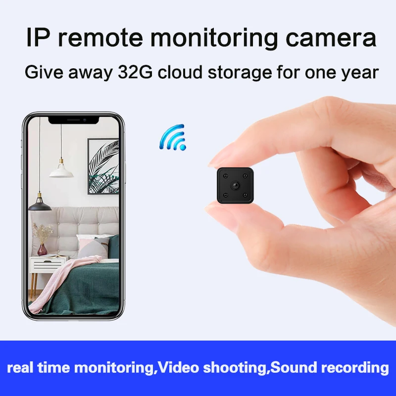 HD 1080P DIY Portable WiFi IP Mini Camera P2P Wireless Micro webcam Camcorder Video Recorder Support Remote View Hidden TF card
HD 1080P DIY Portable WiFi IP Mini Camera P2P Wireless Micro webcam Camcorder Video Recorder Support Remote View Hidden TF card