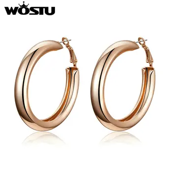 WOSTU Hot Fashion Mild Luxury Earrings Circle Hoop Earrings For Women Vintage Rose Gold Earrings Wedding Jewelry Gift DBE029
WOSTU Hot Fashion Mild Luxury Earrings Circle Hoop Earrings For Women Vintage Rose Gold Earrings Wedding Jewelry Gift DBE029