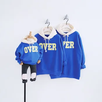 Family Look Autumn Winter Plus Velvet Hooded Stitching Sweatshirt Father Son Shirt Mother Daughter Hoodies Warm Matching Outfits
Family Look Autumn Winter Plus Velvet Hooded Stitching Sweatshirt Father Son Shirt Mother Daughter Hoodies Warm Matching Outfits