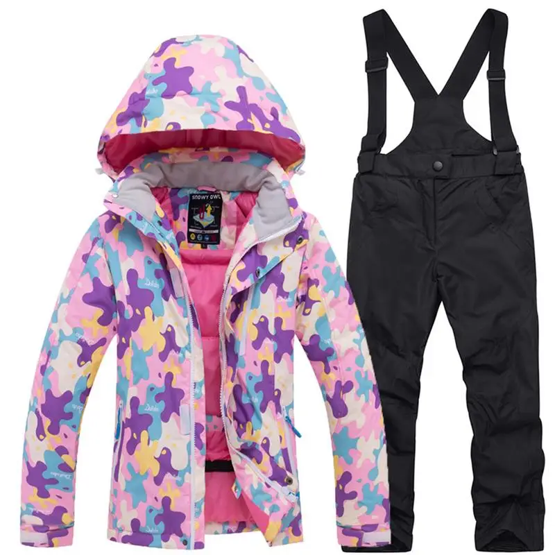 Ski Suit for Children Outdoor Clothes in Winter Windproof Waterproof Thickened Warm Cotton-Padded Jacket | Спорт и развлечения