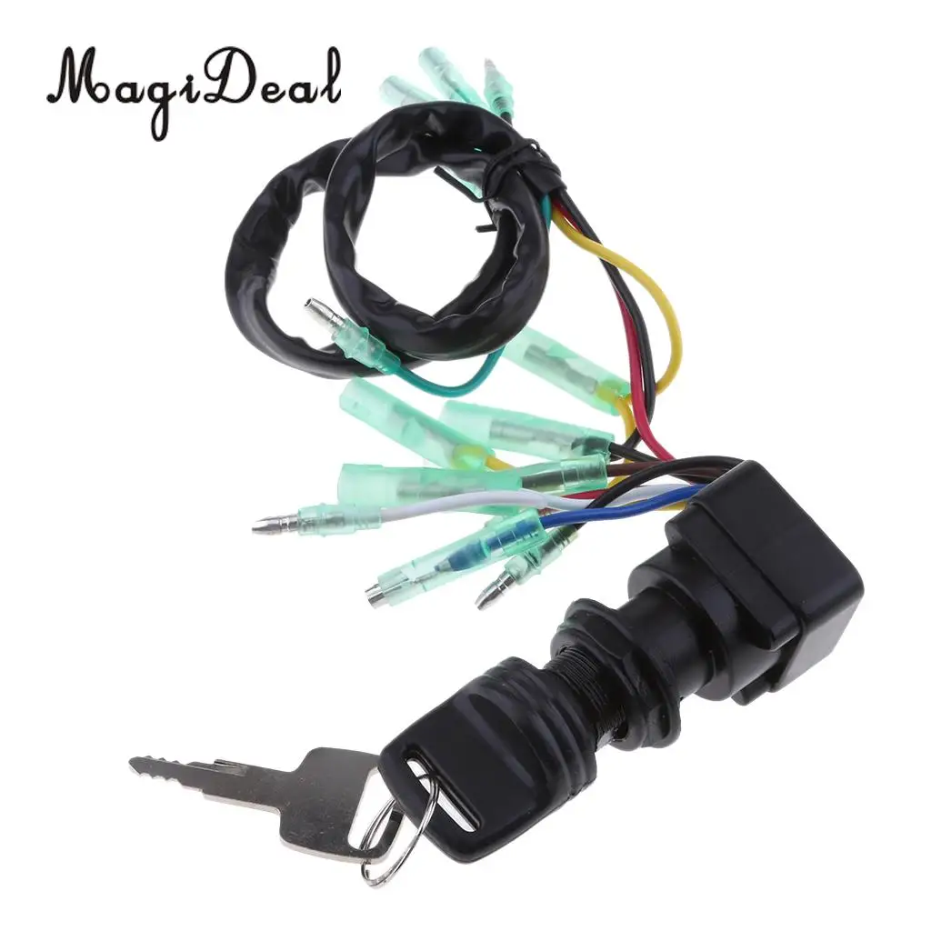 MagiDeal Marine Boat Outboard Motor Engine Ignition Switch Assembly with 2 Keys for Flatable Fishing Canoe Kayak Boat Dinghy
MagiDeal Marine Boat Outboard Motor Engine Ignition Switch Assembly with 2 Keys for Flatable Fishing Canoe Kayak Boat Dinghy
