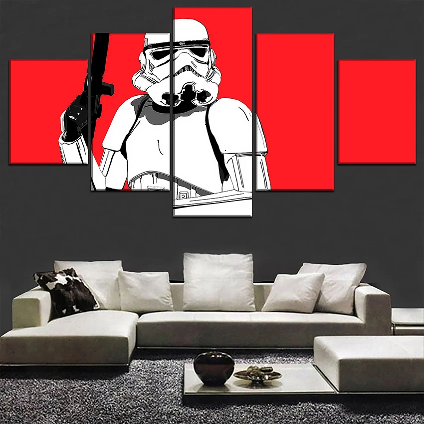 Canvas HD Prints Pictures Home Decor Living Room 5 Pieces Movie Star Wars Character Painting Wall Art Modular Poster Framework
Canvas HD Prints Pictures Home Decor Living Room 5 Pieces Movie Star Wars Character Painting Wall Art Modular Poster Framework