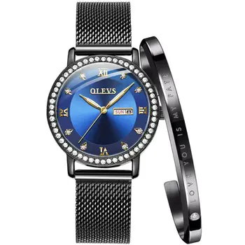 OLEVS Luxury Brand Lady's Crystal Watch Women Dress Waterproof Rose Gold Fashion Quartz Bracelet Watch Stainless Steel dropping
OLEVS Luxury Brand Lady's Crystal Watch Women Dress Waterproof Rose Gold Fashion Quartz Bracelet Watch Stainless Steel dropping