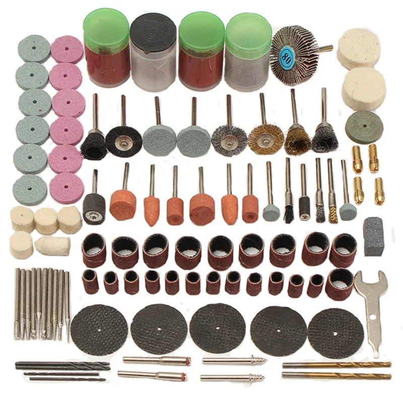 161pcs Mini Drill Multi Rotary Tool Accessories Set Grinding Polishing Kits For Dremel Micro Drill Rotating Polishing Tools
161pcs Mini Drill Multi Rotary Tool Accessories Set Grinding Polishing Kits For Dremel Micro Drill Rotating Polishing Tools