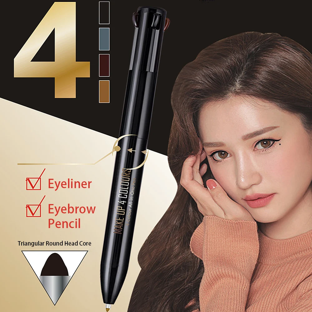 4 in 1 Autorotation Eyebrow Eyeliner Pen Waterproof Long Lasting Eyebrow Powder Eyebrow Ointment Makeup Cosmetic Tool
4 in 1 Autorotation Eyebrow Eyeliner Pen Waterproof Long Lasting Eyebrow Powder Eyebrow Ointment Makeup Cosmetic Tool