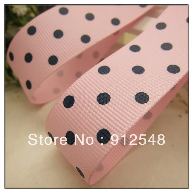 7/8"(22mm) Grosgrain ribbon Polka Dots printed pink ribbon with dark blue dots,DIY hairbow accessories, gift package yd22013
7/8"(22mm) Grosgrain ribbon Polka Dots printed pink ribbon with dark blue dots,DIY hairbow accessories, gift package yd22013