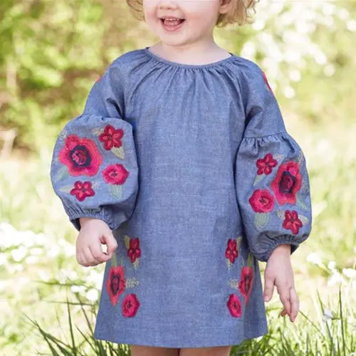 Summer Princess Baby Kids Girls Toddler Denim Jeans Shirt Long Sleeve Dress Clothes
Summer Princess Baby Kids Girls Toddler Denim Jeans Shirt Long Sleeve Dress Clothes