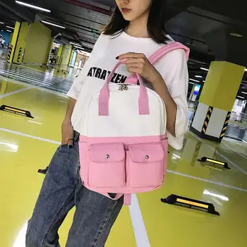 Women Leather Hit Color Backpack Preppy Shoulder Bags Travel Laptop Backpack Large School Bags For Teenager Boys Girls
Women Leather Hit Color Backpack Preppy Shoulder Bags Travel Laptop Backpack Large School Bags For Teenager Boys Girls