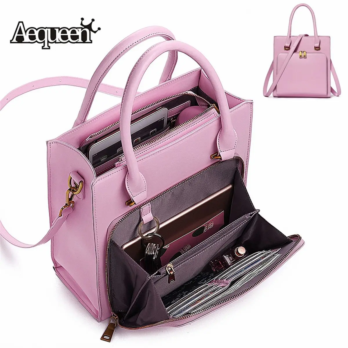Aequeen 2019 Women Solid luxury Handbag Capacity Bag Multifunction Crossbody Bag Leather Shoulder Bag Feminine Bolsa Ladies Tote
Aequeen 2019 Women Solid luxury Handbag Capacity Bag Multifunction Crossbody Bag Leather Shoulder Bag Feminine Bolsa Ladies Tote